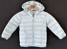 Eddie Bauer Kid's Down Jacket Hooded Blue Lightweight Sz XXS / 4