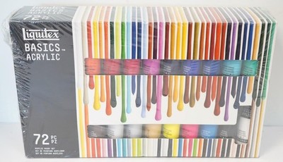 NEW - Liquitex Basic Acrylic Assorted Color 72 X 22ml Tubes