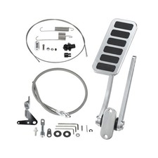 Rat Rod Gas Pedal Polished Aluminum Floor Mount Easy Install Street Rod Custom Rat Rod Gas Pedal Polished Aluminum Floor Mount Easy Install Street Rod Custom