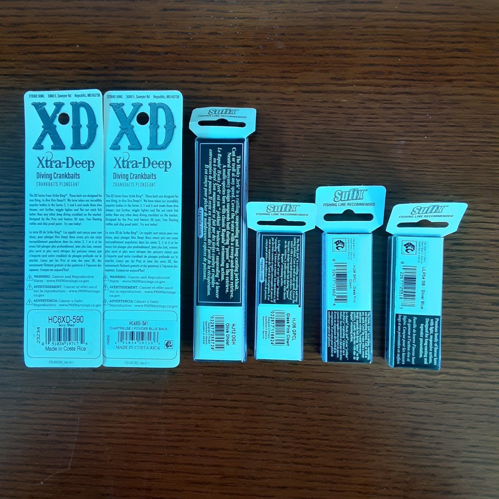 LOT OF 6 Rapala/ XD Strike King Crankbait Lures Bass Trout Baits New  - Image 2