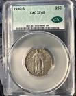 1930-S Standing Liberty 25c CACG CAC XF40
