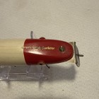 Vintage Creek Chub Surfster 7202 White Body / Red Head Tack Eye Wood Excellent! — photo 4