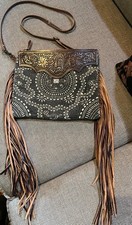 Myra Bag tooled fringed crossbody