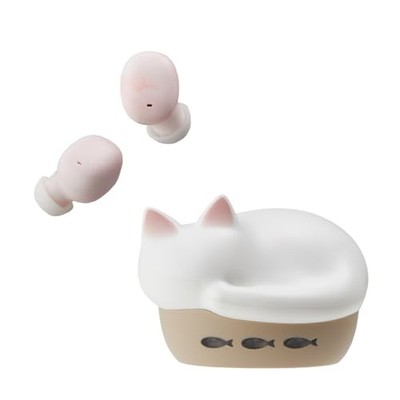 Radius HP-C28BT NEKO true wireless earphones Bluetooth TWS HP-C28BTW White Siro