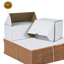 7" Deluxe Shipping Boxes, 7 1/2"L X 7"W X 6 1/2"H, 25-Pack - White Box Mailers f