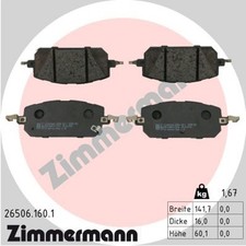 Bremsbelagsatz Scheibenbremse ZIMMERMANN 26506.160.1 für MAZDA MX 30 DR SKYACTIV