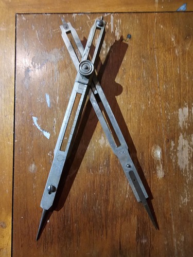 Bruning Germany 8inch Antique Proportional DividerDrafting Tool - Afbeelding 4 van 7