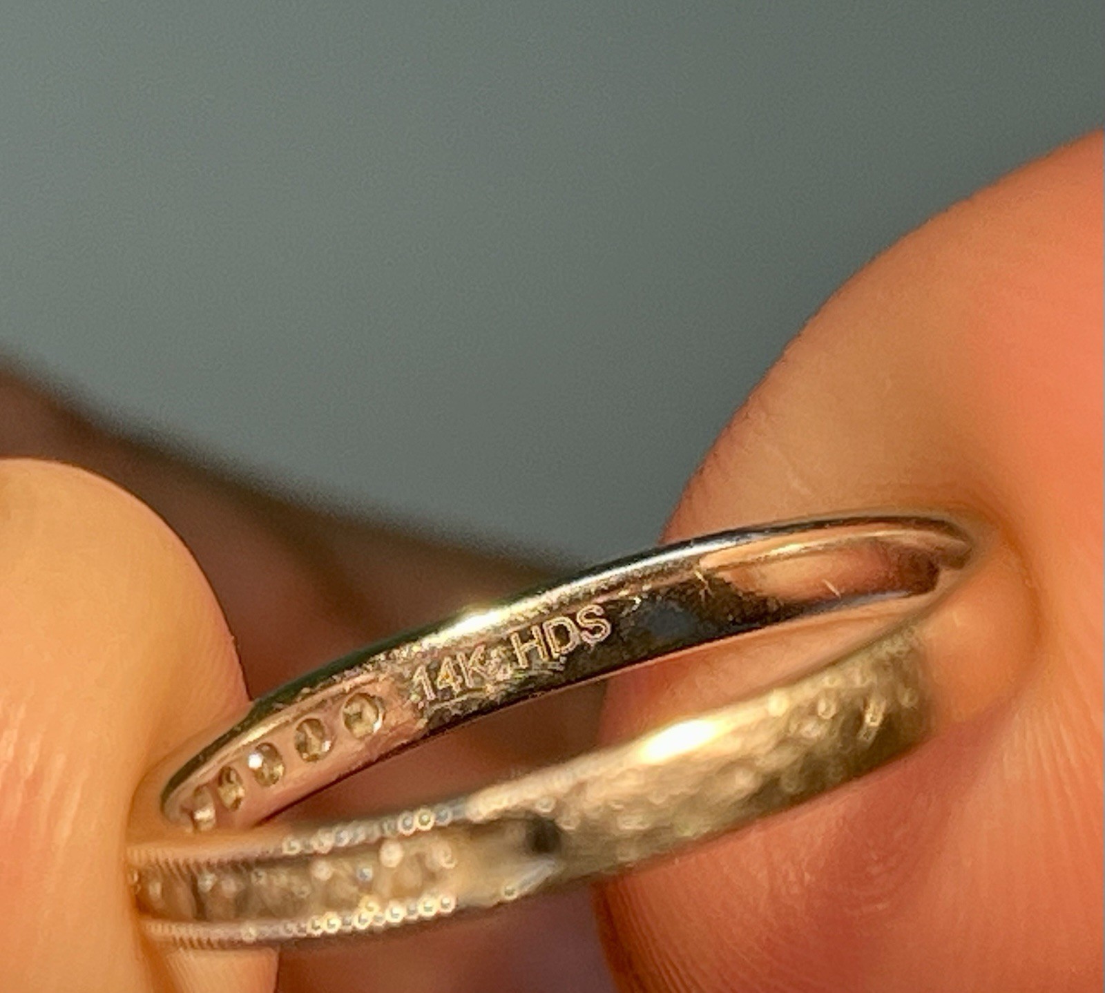 Diamond Stackable Wedding Anniversary Milgrain Ri… - image 8