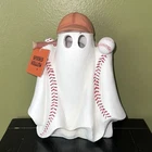 New SPOOKY HALLOW Light Up Baseball Ghost 8.5” Figurine Halloween Decor