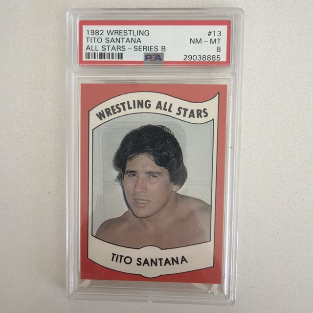 1982 Series B Wrestling All Stars #13 TITO SANTANA PSA 8 NM