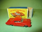 Matchbox Lesney No. 22 Black Base Red Pontiac Coupe