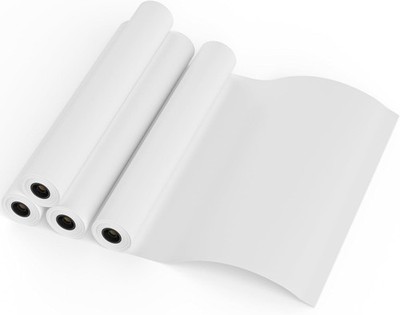 Wide Format Paper, 24 in x 150 ft Plotter Paper, 4 Rolls CAD Bond Rolls with ...