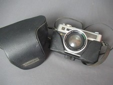 Vintage Yashica Electro 35 - 35mm Film Camera - w/ Case -Parts Only - aa6 tm