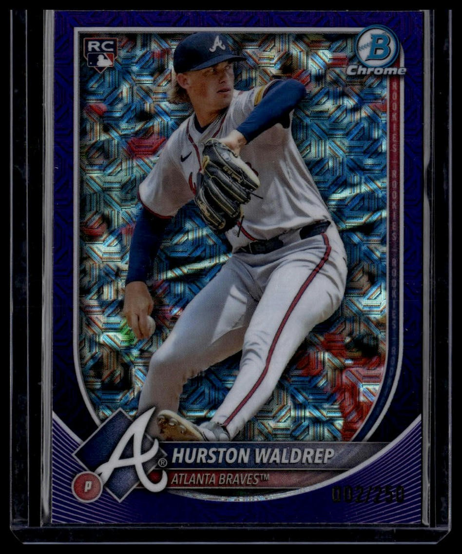 Hurston Waldrep 2025 Bowman Chrome Mojo Purple Refractor RC #/250