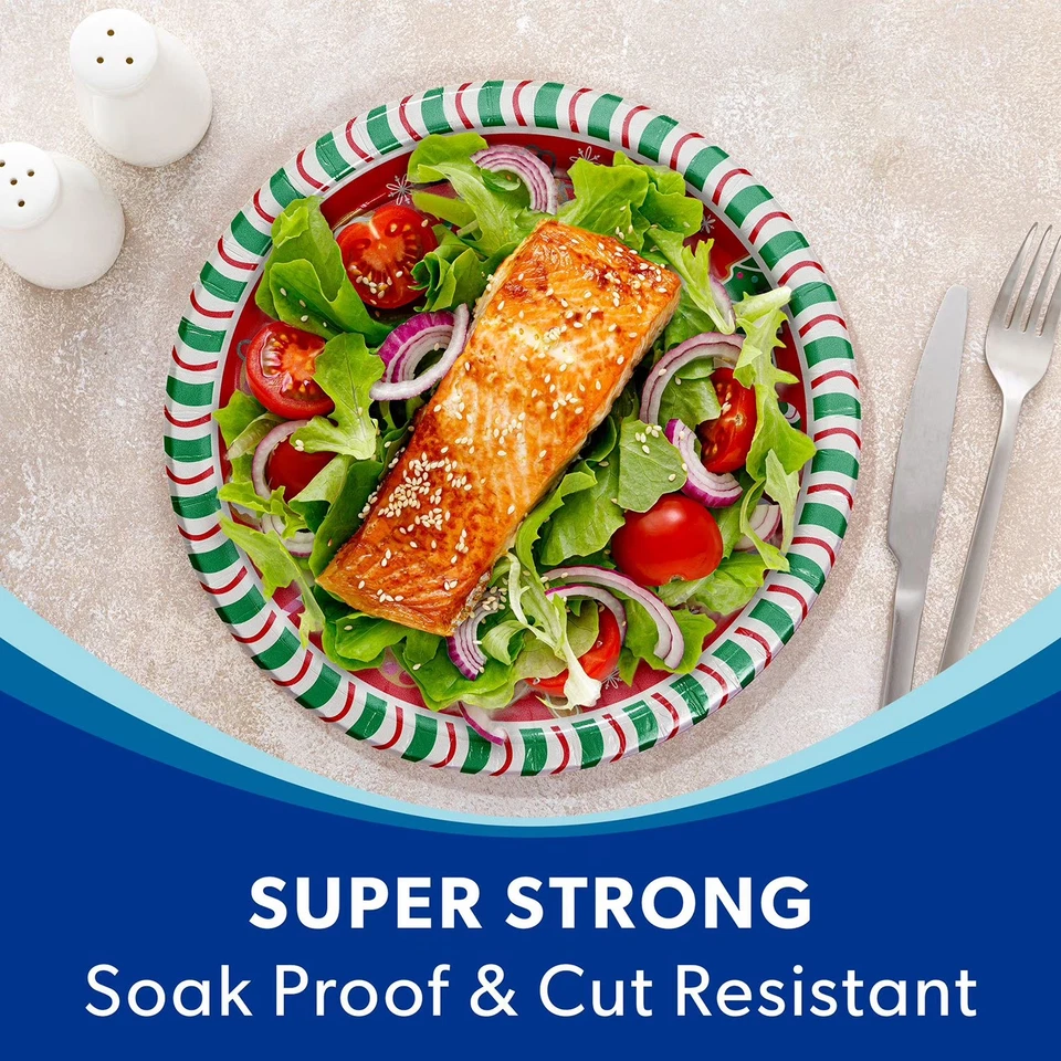 Member's Mark Holiday Paper Plates, 10", 85 ct. Microwavable$27.89 FREE SHIPPING - Image 3 of 4