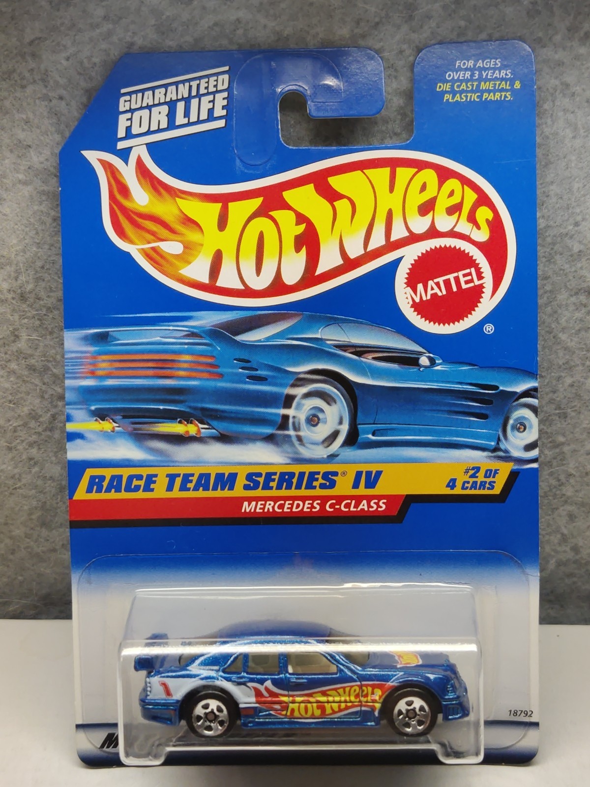 Hot Wheels VTG 1998 Race Team Series IV #2/4 "MERCEDES C-CLASS" - Nice! 