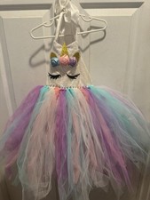 Tutu Dreams Unicorn Tutu Dress Sequin Tulle Party Dress Size/Age 3-5 Plus Party