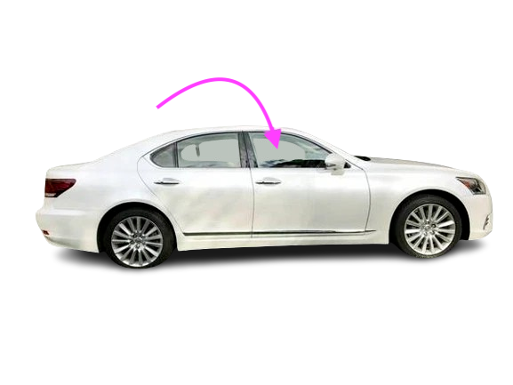 Fit:07-17 Lexus LS600hL LS460L Passenger Right Front Door Window