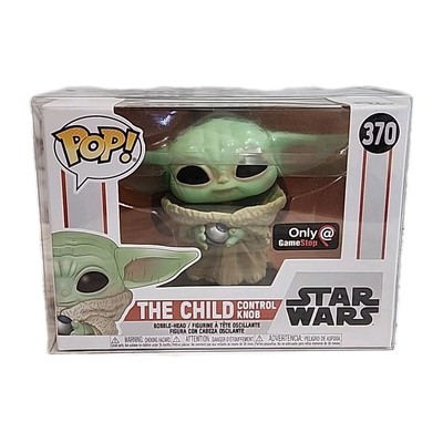 Funko Pop! Star Wars The Child Control Knob #370 GameStop Grogu W/ Protector