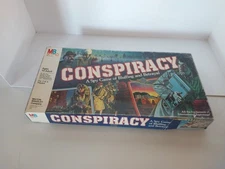 Vintage CONSPIRACY Board Game 1982 Milton Bradley Espionage Spy Missing 1 Book