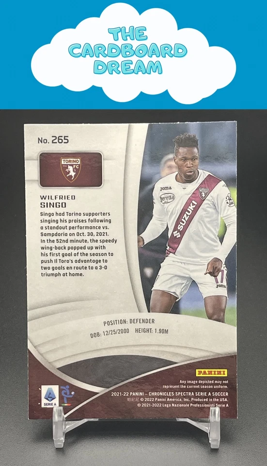 Wilfried Singo 2021-22 Panini Chronicles Spectra Serie A #265 Torino - Image 2 of 2