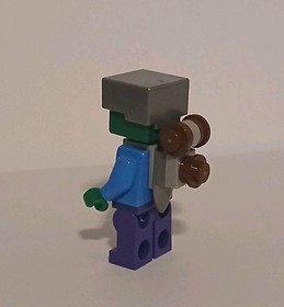 LEGO Minecraft IRON Zombie Minifigure LOOSE  HTF  Figure 