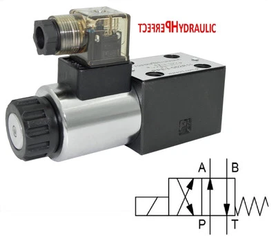 PERFECT HYDRAULIC Electrovanne 4/2 voies 24V hydraulique NG06 Cetop3 4WE6D RPE3-062R11 DG4V DHI