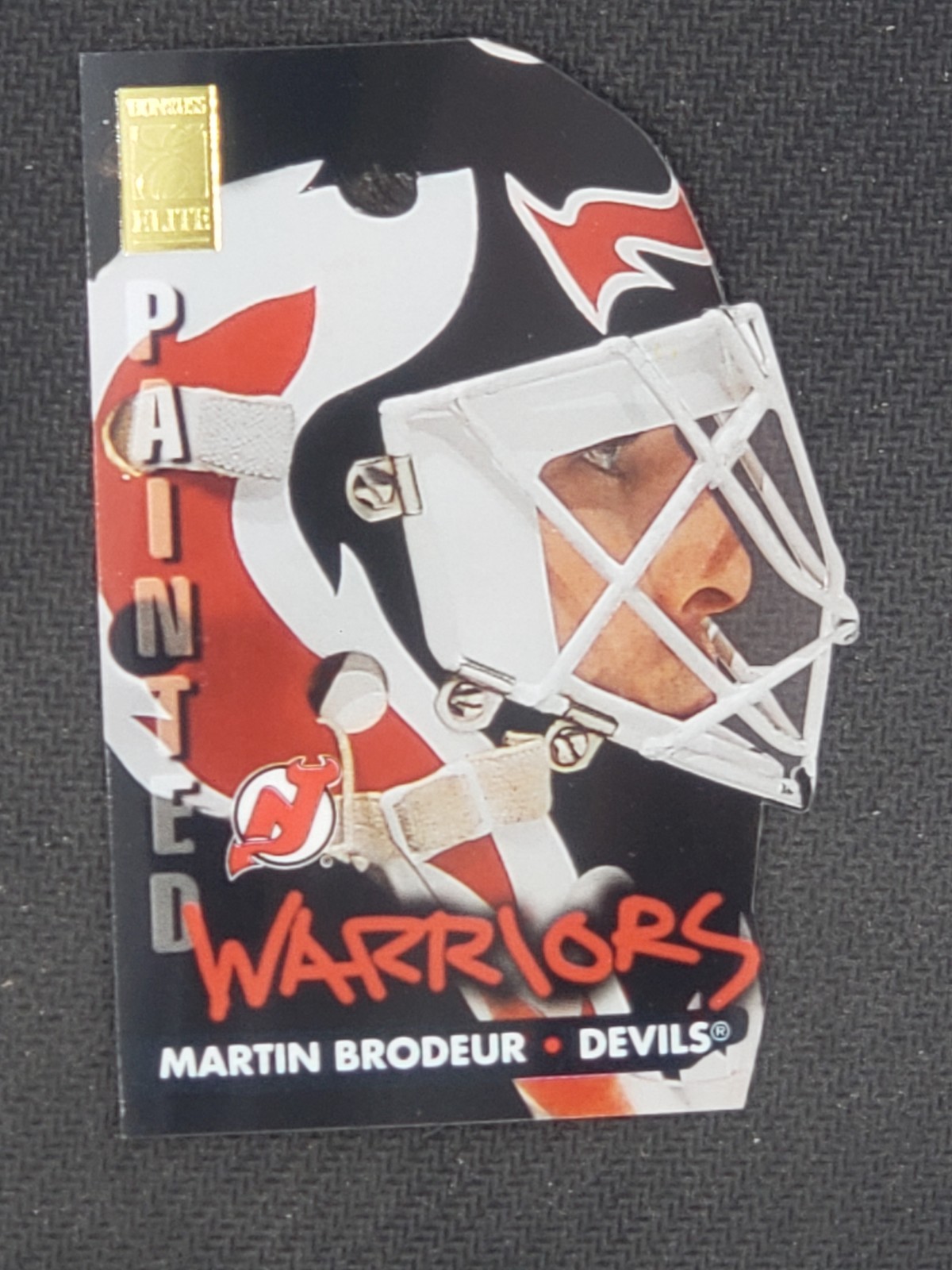 1995-96 Donruss Elite Painted Warriors /2500 Martin Brodeur #3 HOF