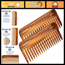 Large Hair Detangling Comb - Wide Teeth for Thick Curly Wavy Hair, Handmade Cell