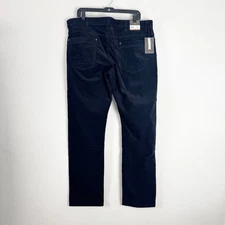 Copper Oak Men's Straight Leg Corduroy Pants Size 38Wx32L Black