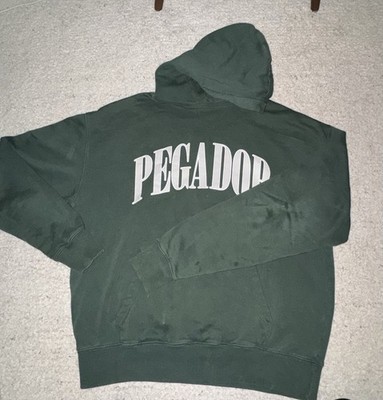 pegador hoodie dark green mens xs