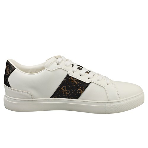 Zapatillas informales Guess Fm7toiell12 para hombre en blanco marrón - Imagen 5 de 8