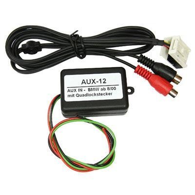 AUX-012 - AUX IN Interface BMW I-Bus with Quadlock, 12-Pin, CD EMU