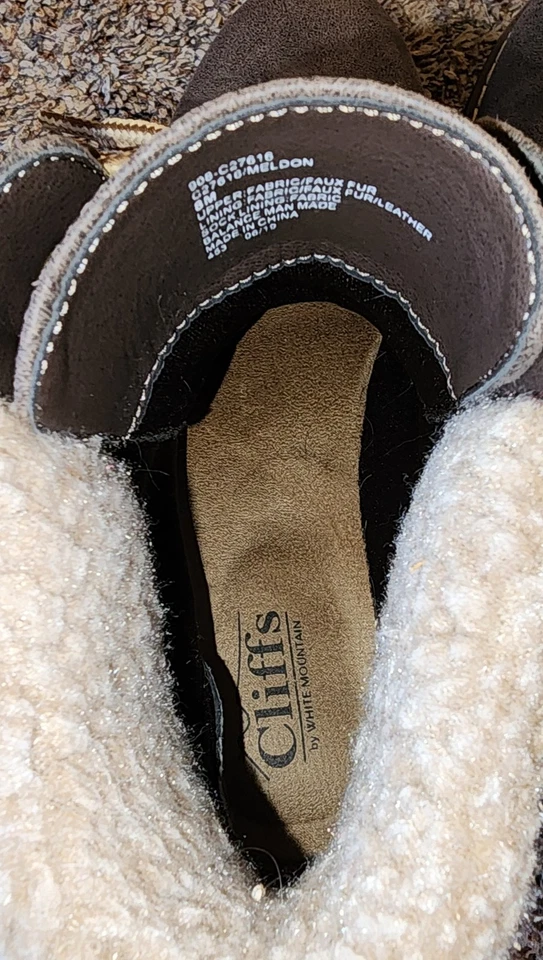 Bota de Senderista Cliffs By White Mountain Meldon Talla 8 Forro de Piel Sintética Suela Nueva Sin Etiquetas Foto 4 de 4