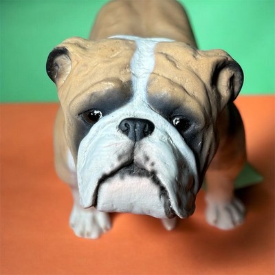 North Light England Bulldog Figurine Hand Painted 1983 MADE IN U.K