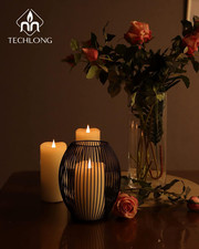 Flickering Flameless Candles with 3D Moving Flame, Last 1000 Hours