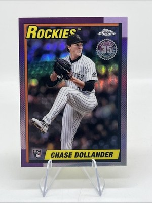 2025 Topps Update Chrome - 35th Anniversary - Chase Dollander #90CU-16