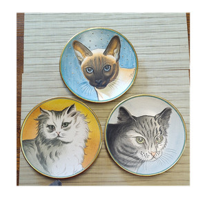 Veneto Flair Cat Series Collector Plates V. Tiziano Porcelain Cat