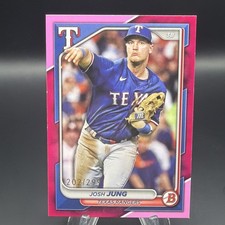 2024 Bowman #98 Josh Jung Fuchsia 202/299 Texas Rangers 