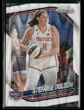 2025 Panini Prizm WNBA #112 Stefanie Dolson White Seismic Washington Mystics