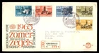 Mayfairstamps Netherlands FDC 1965 summer stamps Gravenhage registered First Day