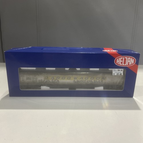 Heljan 5029 Cargowaggon Bogie Ferry Van en plata y azul 2797 59b desgastado | Condition: Used