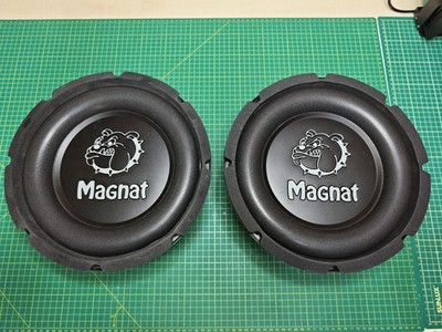Pair Magnat Xecutor 1000 25cm 10'' 4ohm Old School Car Audio Car Subwoofers