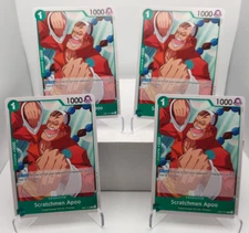 Scratchmen Apoo Playset - EB01-015 x4 - Starter Deck 24 Reprint - One Piece TCG