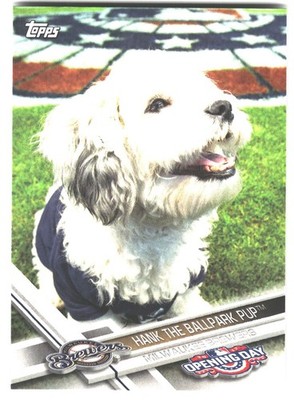2017 Topps Opening Day Mascots #M-21 HANK  The Ballpark Pup Brewers