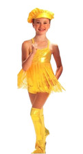Dance Costume Locomotion 3pc Set YELLOW Child Small Shake It Up Go Go New