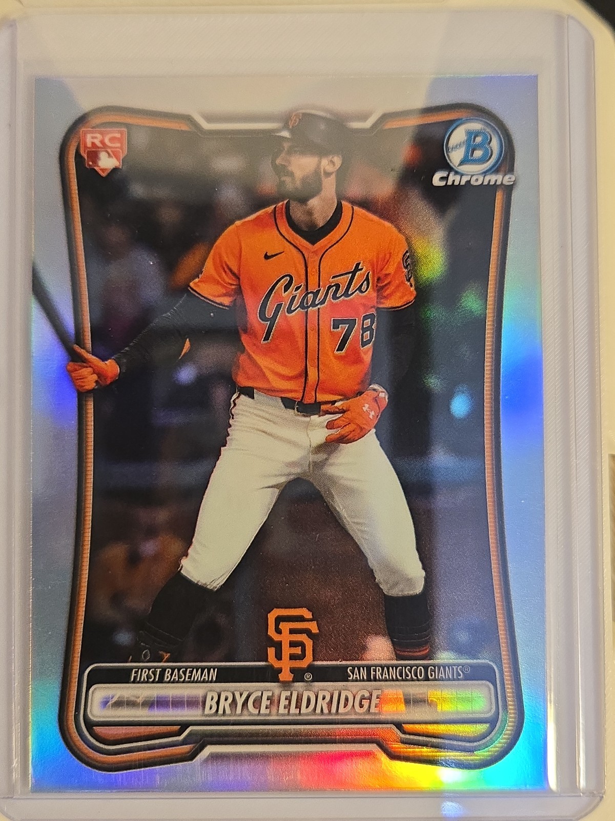 2026 Bowman Chrome Bryce Eldridge Red Rookie RC Variation #58