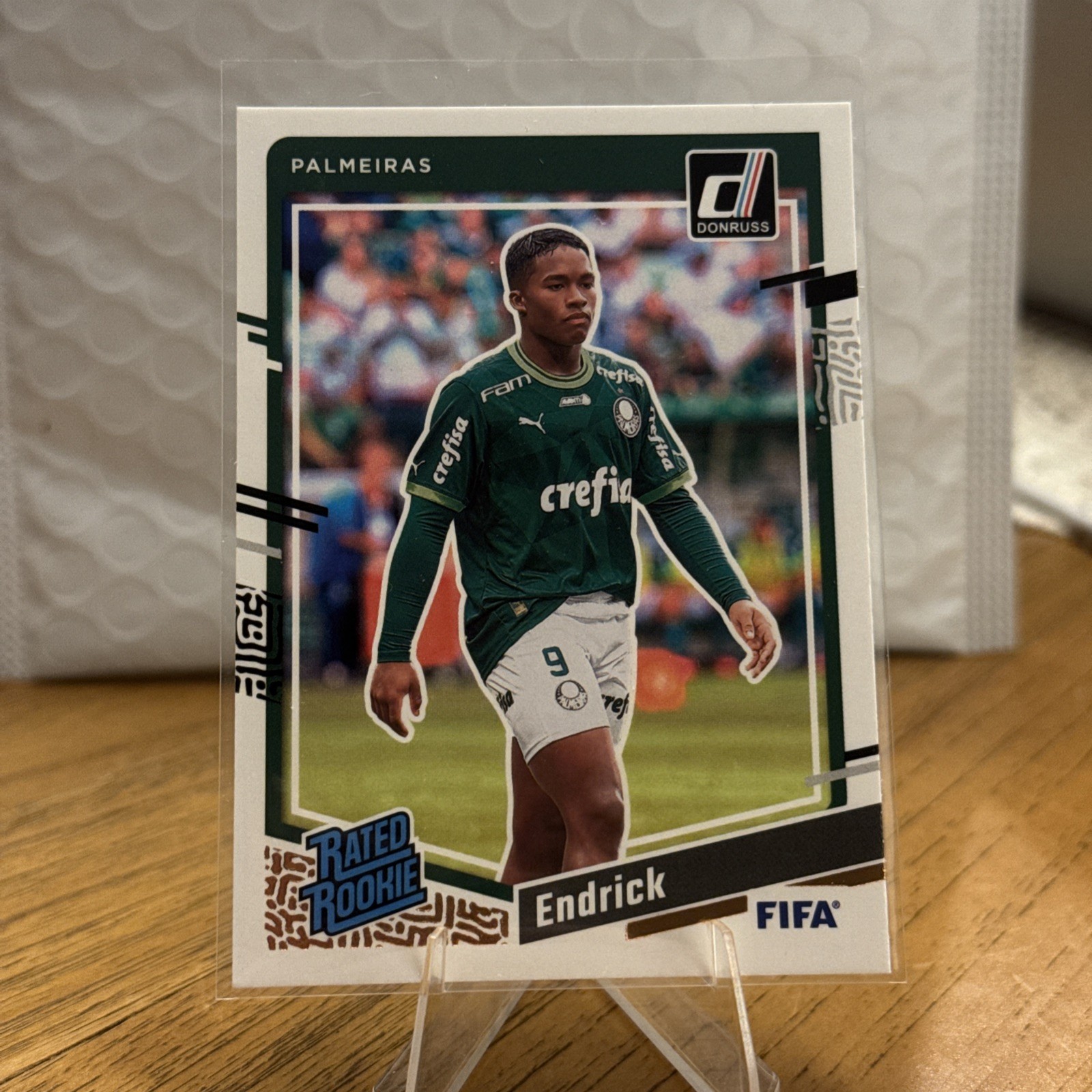 2023-24 Panini Donruss Soccer Endrick RC #176 Optic Rated Rookie Palmeiras FIFA