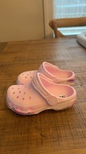 Girls Size 7 Pink Crocs