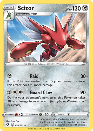 Scizor 128/192 Rebel Clash Rare Pokemon NM/M